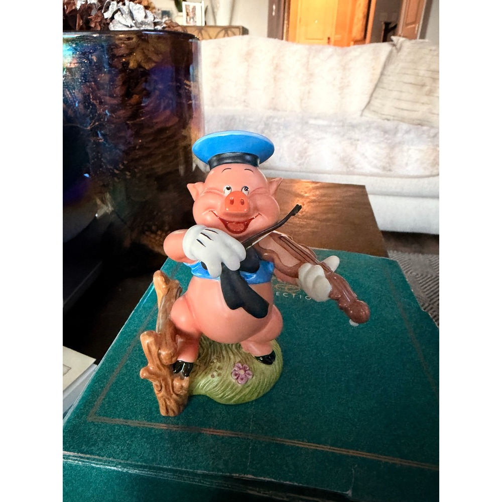 WDCC Three‎ Little Pigs Practical Fifer Fiddler Disney Set COA Lot of 2 READ - Picture 8 of 16